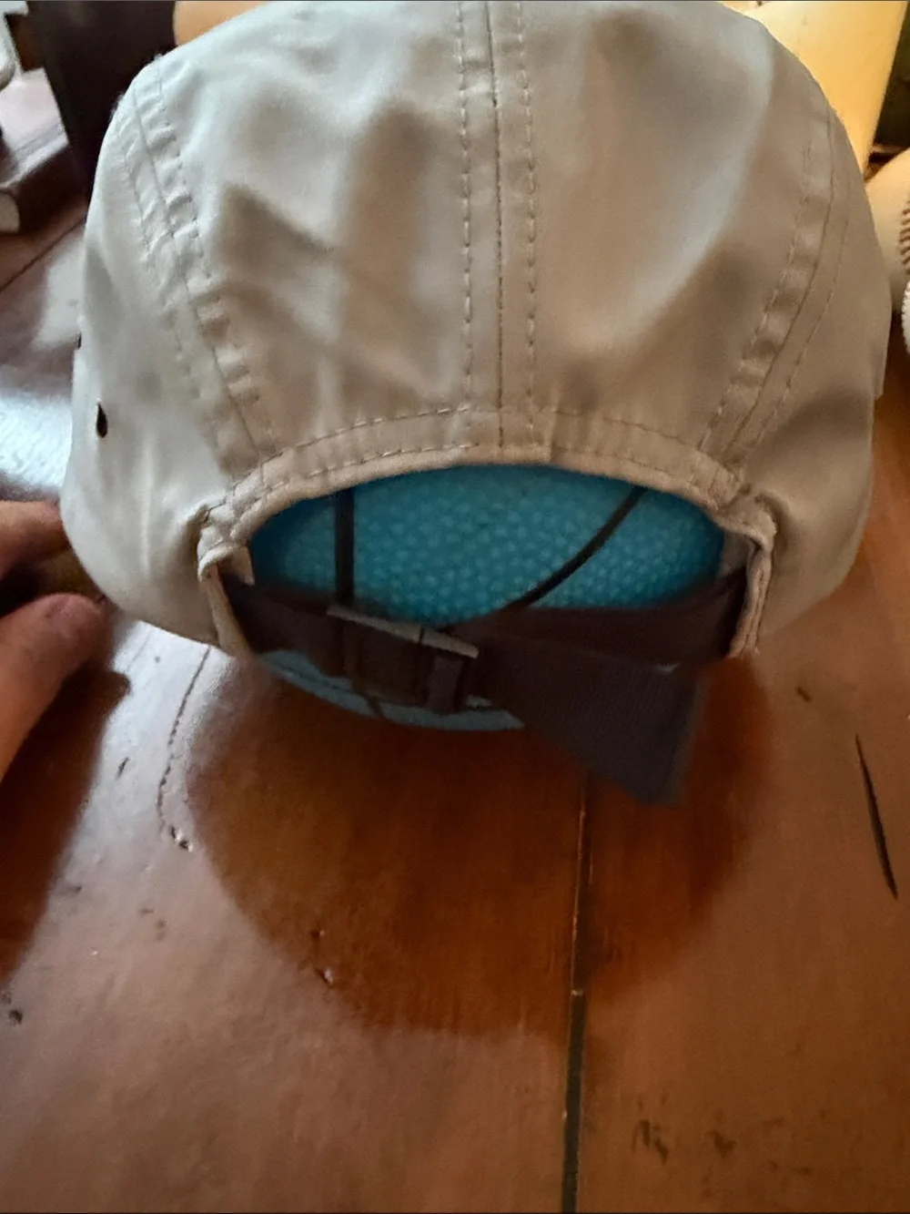 Light Gray Men's Performance Five-Panel Cap